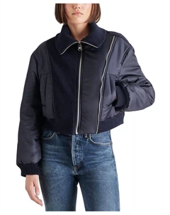 Женская куртка-бомбер Storm Mixed-Media, синий Steve madden