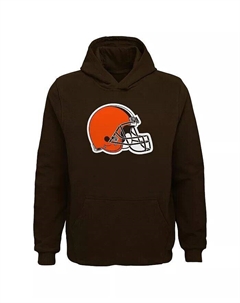 Толстовка с капюшоном Big Boys Brown Cleveland Browns Team Logo Outerstuff