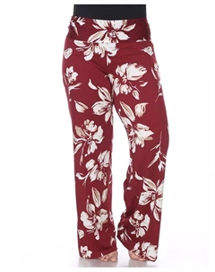 Большие размеры Цветочные широкие брюки палаццо, мультиколор White mark