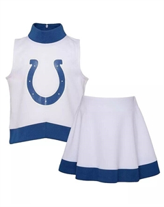 Платье поддержки Big Girls White Indianapolis Colts Junior Camp Outerstuff