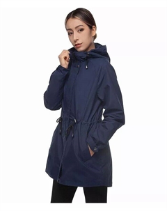 Женская водонепроницаемая куртка-анорак с капюшоном и дождевиком, синий Rokka&rolla