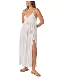Женское платье-макси Saltwater Solids Mel с V-образным вырезом, белый O`neill