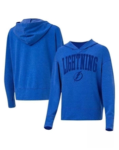 Женский синий пуловер с капюшоном Tampa Bay Lightning Volley, синий Concepts sport