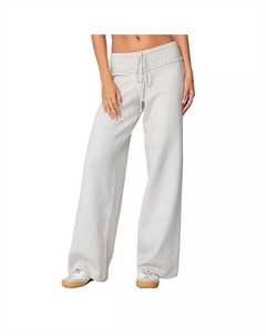 Женские прямые трикотажные брюки Russell, серый Edikted