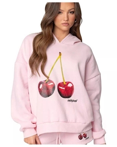 Женская толстовка с капюшоном Mon Cheri, розовый Edikted