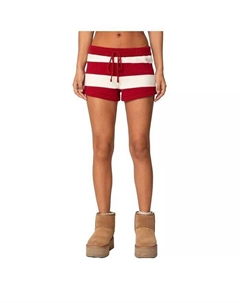 Женские трикотажные шорты Riley, красный Edikted