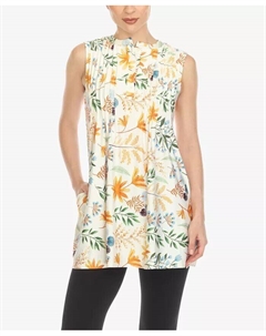 Женская туника без рукавов с цветочным принтом, мультиколор White mark