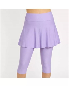 Женская расклешенная юбка для плавания и леггинсы-капри, фиолетовый Calypsa