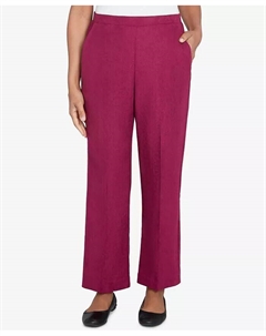 Женские классические укороченные брюки Wine Country с косыми карманами, фиолетовый Alfred dunner