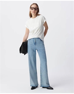 Женская футболка с короткими рукавами и круглым вырезом, цвет Crudo Ikks