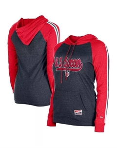 Женский темно-синий пуловер с капюшоном USWNT Throwback, синий 5th & ocean