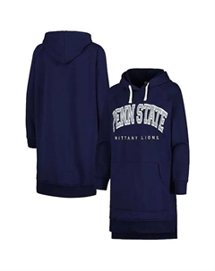 Женское темно-синее платье-свитшот с капюшоном и реглан Penn State Nittany Lions Take a Knee Gameday couture