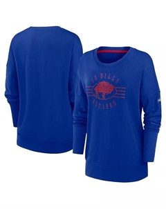 Женский пуловер с надписью Royal Buffalo Bills Rewind Playback Icon Performance Nike