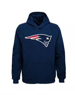 Толстовка с капюшоном Big Boys Navy New England Patriots Team Logo Outerstuff