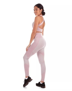 Женские бесшовные утягивающие леггинсы с высокой талией, розовый Memoi