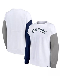 Женский белый пуловер New York Yankees Series свитшот, белый Fanatics