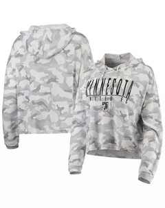 Женская серая футболка с капюшоном Minnesota United FC Composite Concepts sport