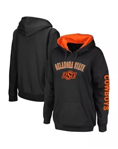 Женский черный пуловер с капюшоном Oklahoma State Cowboys Loud and Proud Colosseum