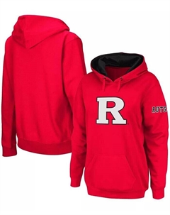 Женский пуловер с капюшоном и большим логотипом Scarlet Rutgers Scarlet Knights Team Stadium athletic