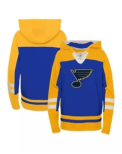 Толстовка-пуловер Big Boys Blue St. Louis Blues Ageless Revisited со шнуровкой и V-образным вырезом Outerstuff