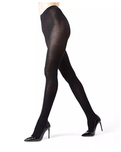 Женские удобные колготки-свитера Brooklyn Flat Knit, черный Memoi
