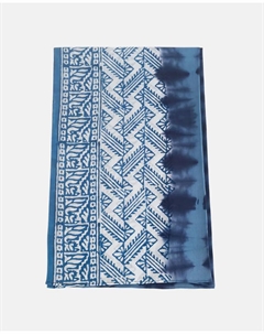 Парео из хлопка с принтом тай-дай, синий Kbas