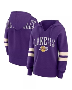 Женская фиолетовая худи с капюшоном Los Angeles Lakers Bold Move Dolman с v-образным вырезом Fanatics