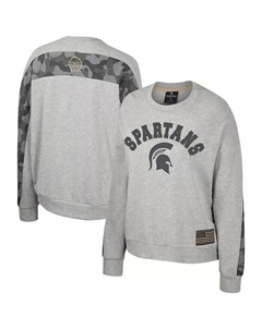 Женский пуловер «летучая мышь» с флагом, серый Colosseum