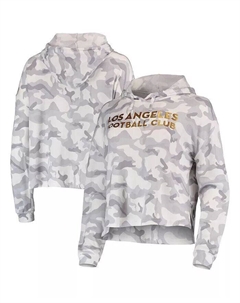 Женская серая футболка с капюшоном из композитного материала LAFC Concepts sport