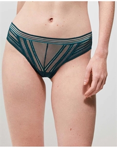 Классические трусики из полупрозрачной кружевной ткани, зеленый Gisela