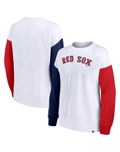 Женский белый пуловер Boston Red Sox Series свитшот Fanatics