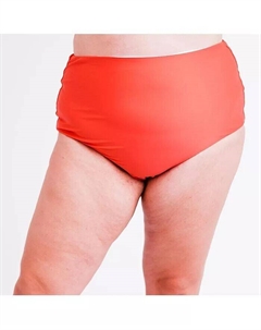 Низ бикини больших размеров с высокой талией, оранжевый Calypsa