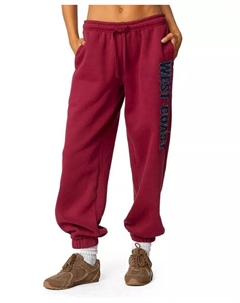 Женские спортивные штаны West Coast, красный Edikted