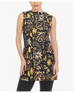 Женская цветочная туника без рукавов, мультиколор White mark