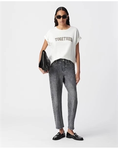 Женская футболка с короткими рукавами и круглым вырезом, цвет Crudo Ikks