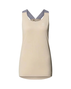 Женские футболки Haglofs Ridge Tank, бежевый/белый Haglöfs