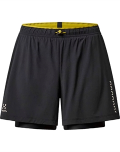 Женские шорты LIM Tempo Trail 2-в-1, черный Haglöfs