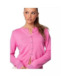 Женский вязаный кардиган Shlo, розовый Edikted