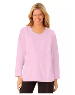 Женская футболка для сна с атласной отделкой больших размеров, розовый Dreams & co.