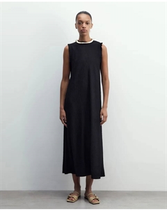 Платье миди с бахромой, черный Сфера