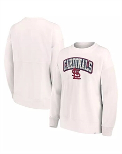 Женский кремовый пуловер с леопардовым принтом St. Louis Cardinals Fanatics