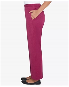 Женские укороченные брюки Wine Country с боковым швом и карманом, фиолетовый Alfred dunner