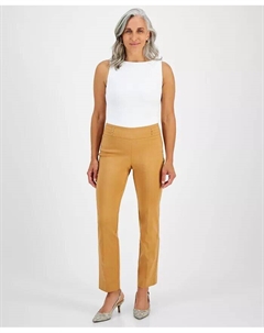 Прямые брюки Petite с заклепками, шорты Petite и Petite, коричневый Jm collection