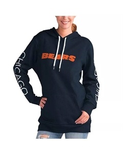 Женский темно-синий пуловер с капюшоном Chicago Bears Extra Inning, синий G-iii 4her by carl banks