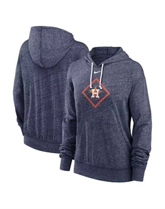 Женский темно-синий пуловер с капюшоном в винтажном стиле Houston Astros Diamond Icon Gym Nike