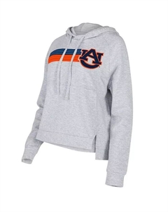 Женский серый каштановый пуловер с капюшоном Tigers Cedar Tri-Blend реглан Concepts sport