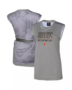Женская серая майка Cleveland Browns No Sweat Outerstuff