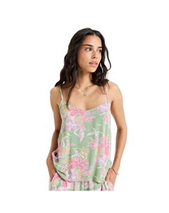 Женский топ Hibiscus Island, зеленый Roxy