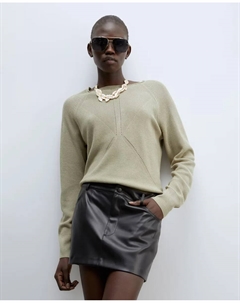 Свитер жемчужной вязки, цвет Kaki Сфера