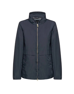 Женская короткая водоотталкивающая и ветрозащитная куртка, синий Geox